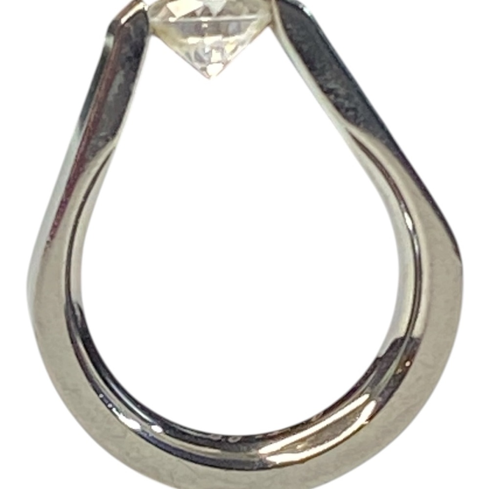 B. Tiff Stainless Steel Solitaire Ring